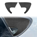 2pcs/Set Carbon Fiber Car Rear Triangle Window Decorative Sticker for SEAT Leon 2005-2012, Left and Right Driver, Rear Triangle Window