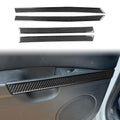 4pcs/Set Carbon Fiber Car Door Panel Decorative Sticker for SEAT Leon 2005-2012, Left and Right Driver, Door Panel