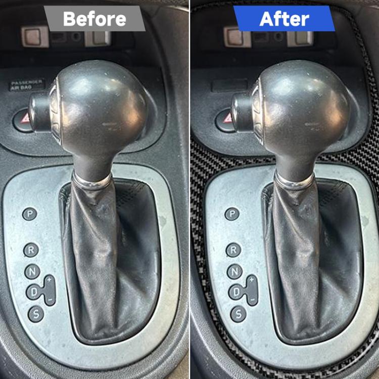 Carbon Fiber Car Gear Shift Frame Decorative Sticker for SEAT Leon 2005-2012, Left and Right Driver, Gear Shift Frame