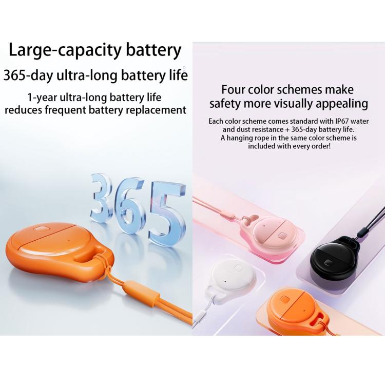 JHX05 iOS & Android Mini GPS Global Smart Location Tracker Anti-lost Device, OS & Android (Black), OS & Android (White), OS & Android (Pink), OS & Android (Orange)