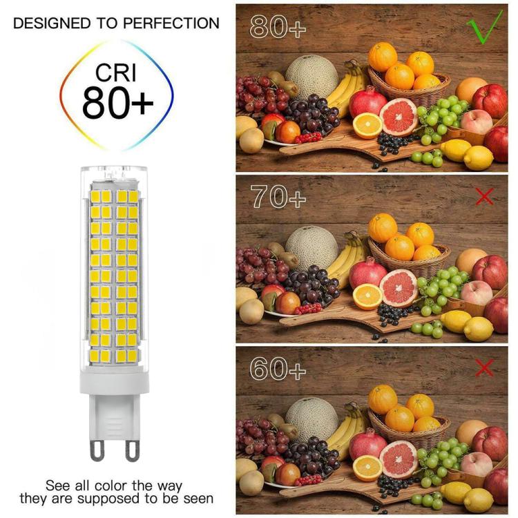G9 15W 136 LEDs SMD 2835 Dimmable Corn Light Bulb, AC 110V, G9 110V