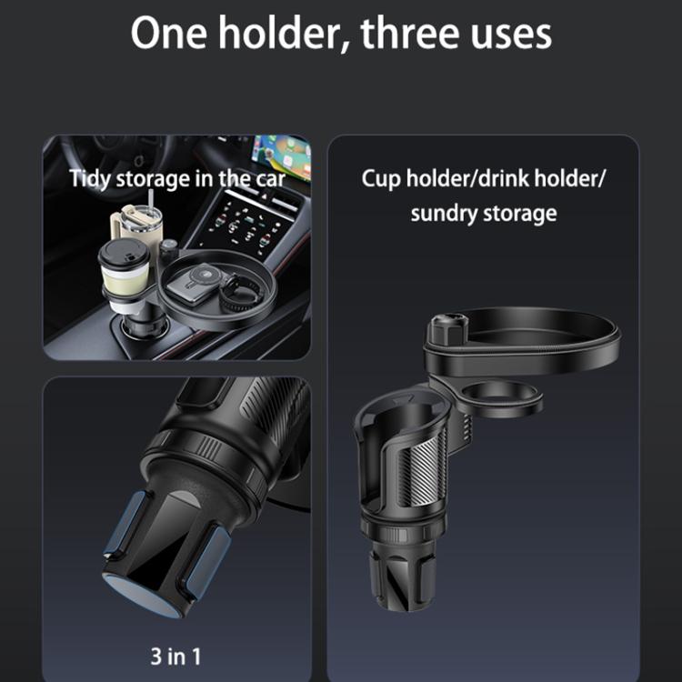 Yesido C180 3 in 1 Car Multi-function Tray Water Cup Holder, C180