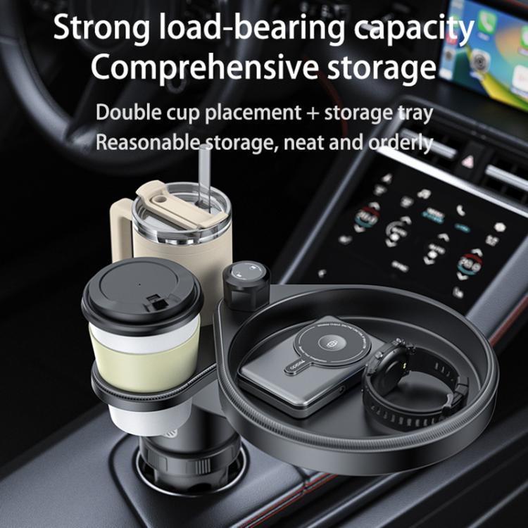 Yesido C180 3 in 1 Car Multi-function Tray Water Cup Holder, C180