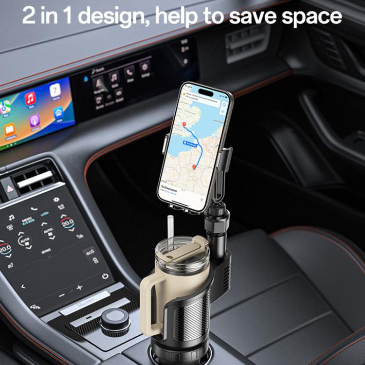 Yesido C273 2 in 1 Car Water Cup Phone Holder, C273