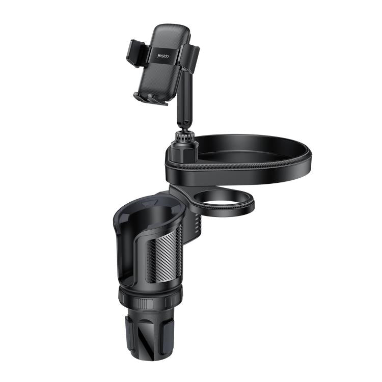 Yesido C274 4 in 1 Car Multi-function Tray Water Cup Phone Holder, C274