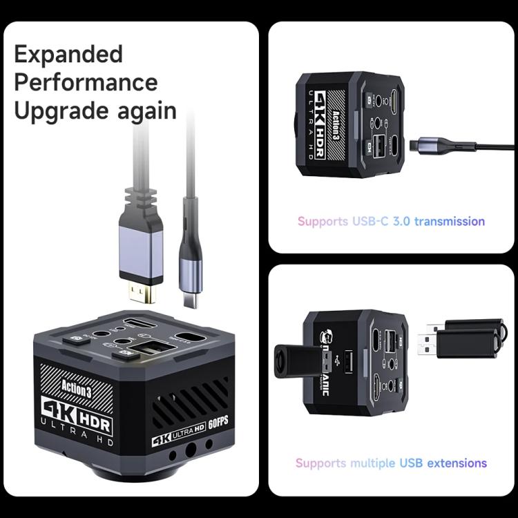 Mechanic Action3 HDMI / USB Thermal Imaging 4K HD Microscope Camera, EU Plug, US Plug