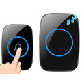 CACAZI A10 300m Long Range No Battery Waterproof LED Light Smart Wireless Doorbell, US Plug, UK Plug