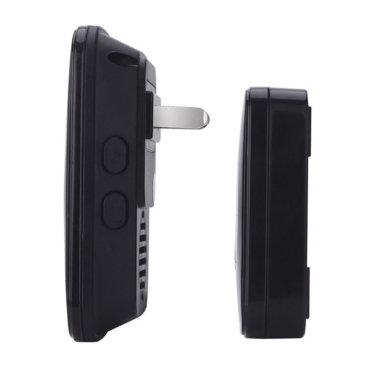 CACAZI A10 300m Long Range No Battery Waterproof LED Light Smart Wireless Doorbell, US Plug, UK Plug