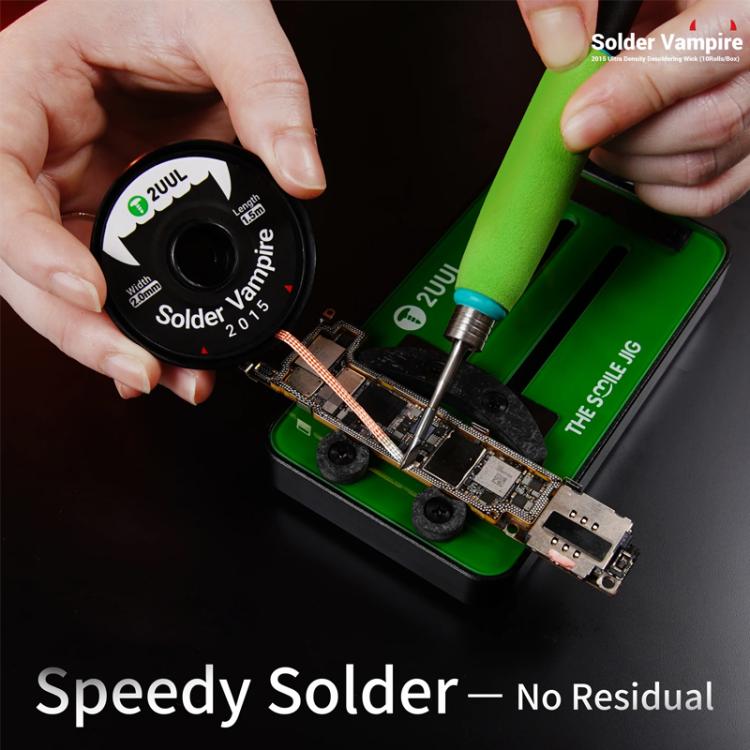 2UUL DW16 10 in 1 Solder Vampire 2015 Ultra Density Desoldering Wick