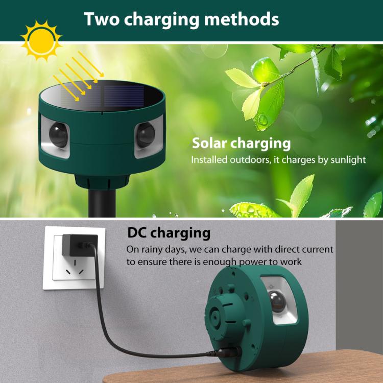 N911S Outdoor Solar Ultrasonic Animal Repellent, N911S