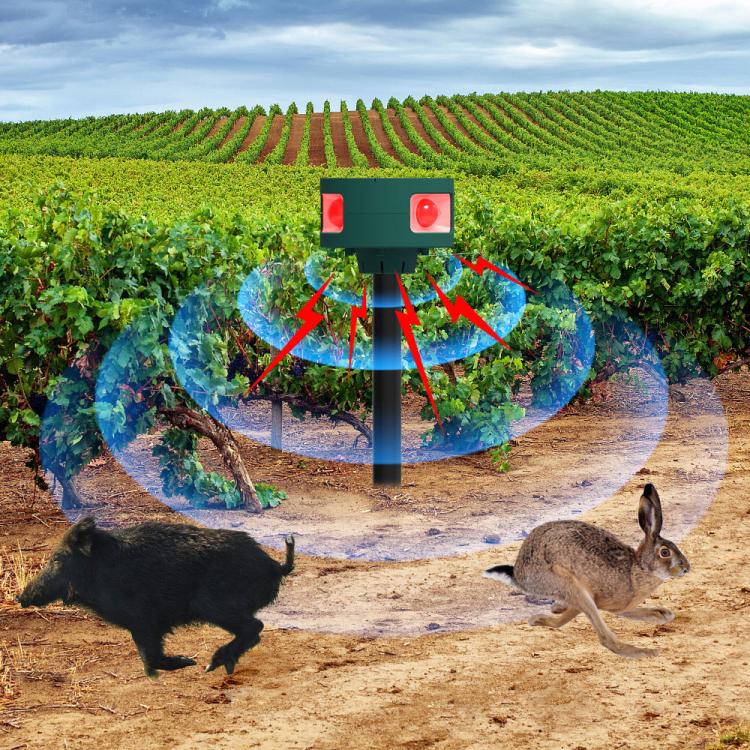 N911S Outdoor Solar Ultrasonic Animal Repellent, N911S
