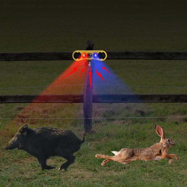 N911T Outdoor Solar Dual Horn Alarm Animal Repellent, N911T