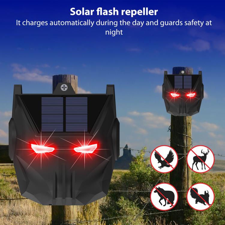N911X Solar LED Red Flashing Animal Repellent, N911X