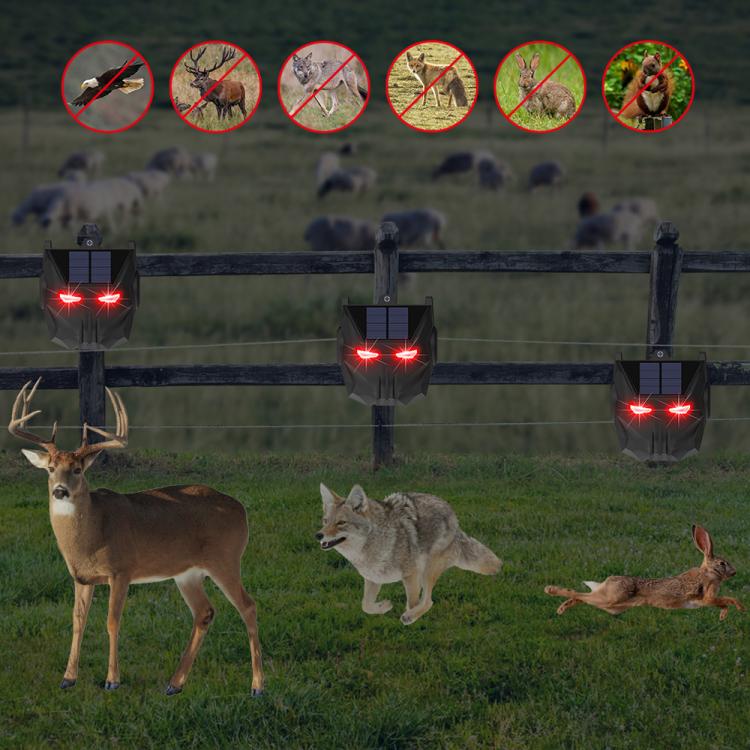 N911X Solar LED Red Flashing Animal Repellent, N911X
