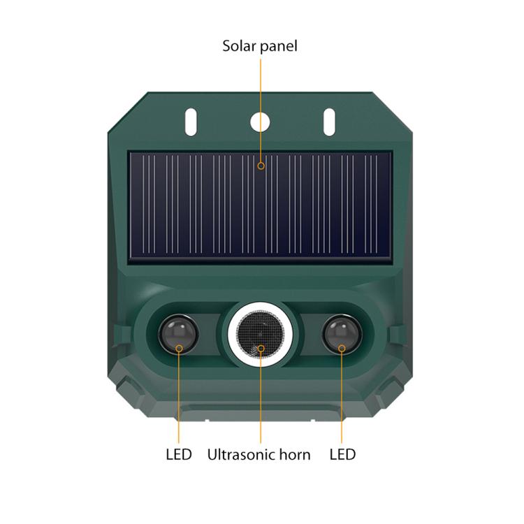 N911Z Solar Powered LED Flashing Infrared Light Animal Repellent, N911Z