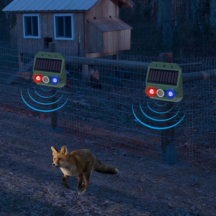 N911Z Solar Powered LED Flashing Infrared Light Animal Repellent, N911Z
