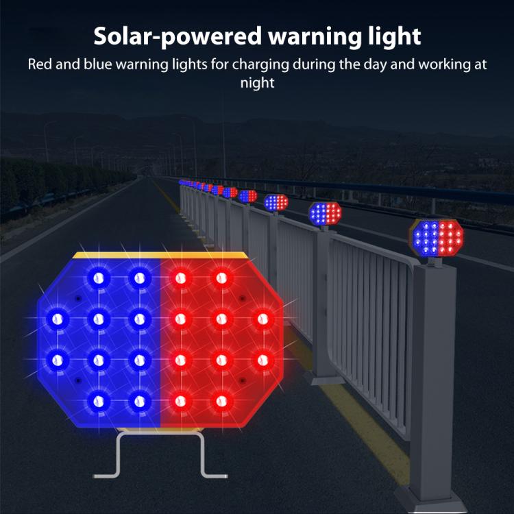 C1A Solar Double Sided LED Strobe Road Warning Light, C1A