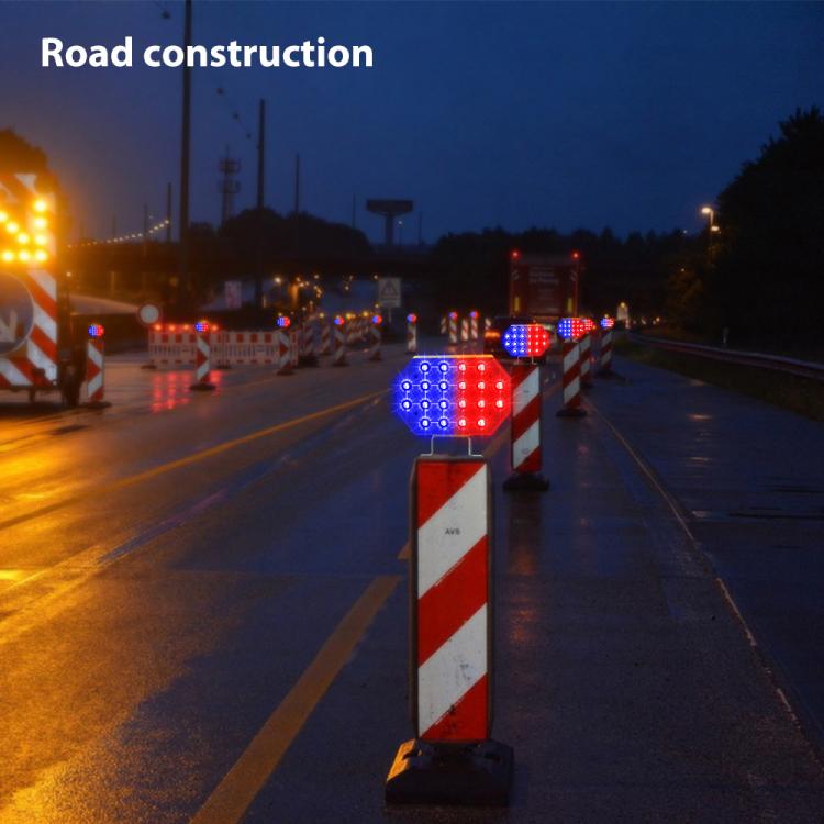 C1A Solar Double Sided LED Strobe Road Warning Light, C1A