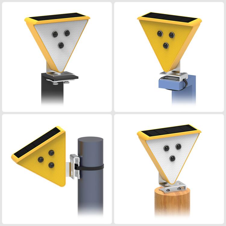 C2A Solar Flash LED Strobe Warning Light, C2A(White Light), C2A(Yellow Light)