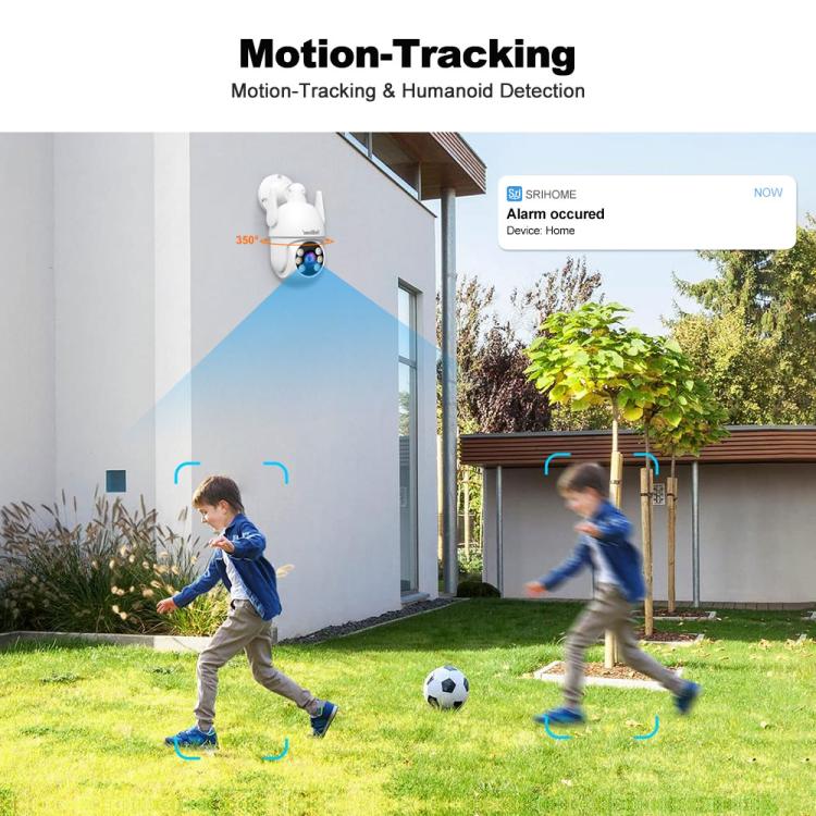 SriHome NVS009-IPC059 5MP 4-CH NVR WiFi IP Camera Kit, EU Plug, US Plug, UK Plug, AU Plug