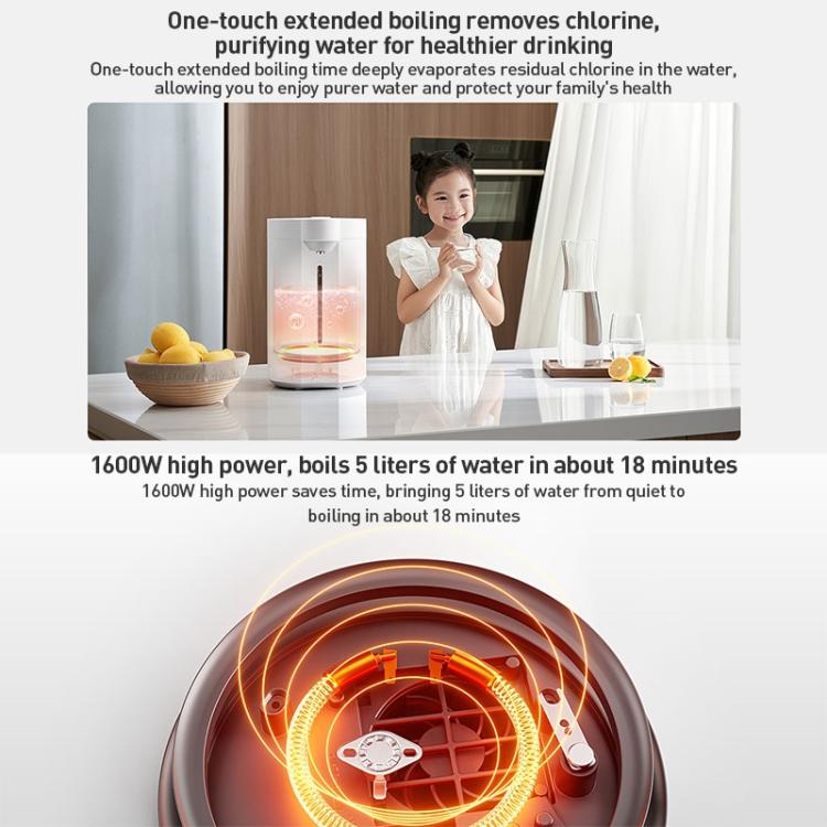 Original Xiaomi Mijia Smart Electric Thermos Bottle 5L 1600W, CN Plug, Electric Thermos Bottle 5L