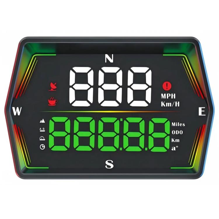 G21 Car HD Display GPS Speedometer Car OBD Meter Display Head-Up Display with Suction Cup Holder, G21