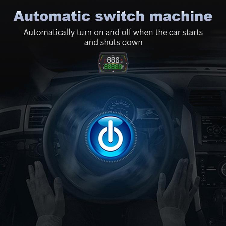 G21 Car HD Display GPS Speedometer Car OBD Meter Display Head-Up Display with Suction Cup Holder, G21