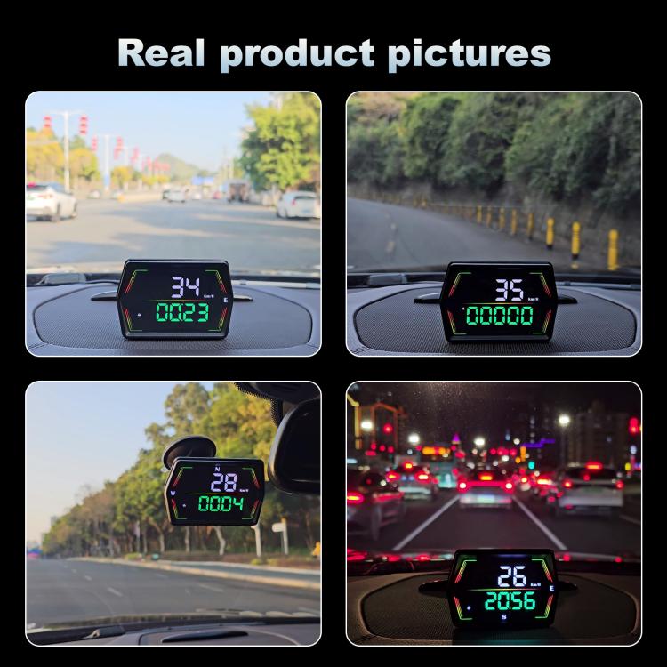 G21 Car HD Display GPS Speedometer Car OBD Meter Display Head-Up Display with Suction Cup Holder, G21