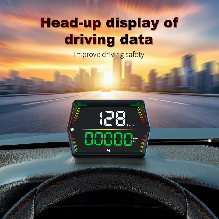 G21 Car HD Display GPS Speedometer Car OBD Meter Display Head-Up Display with Suction Cup Holder, G21