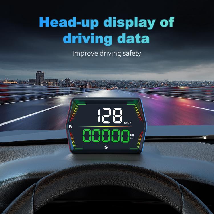 G21 Car HD Display GPS Speedometer Car OBD Meter Display Head-Up Display with Suction Cup Holder, G21
