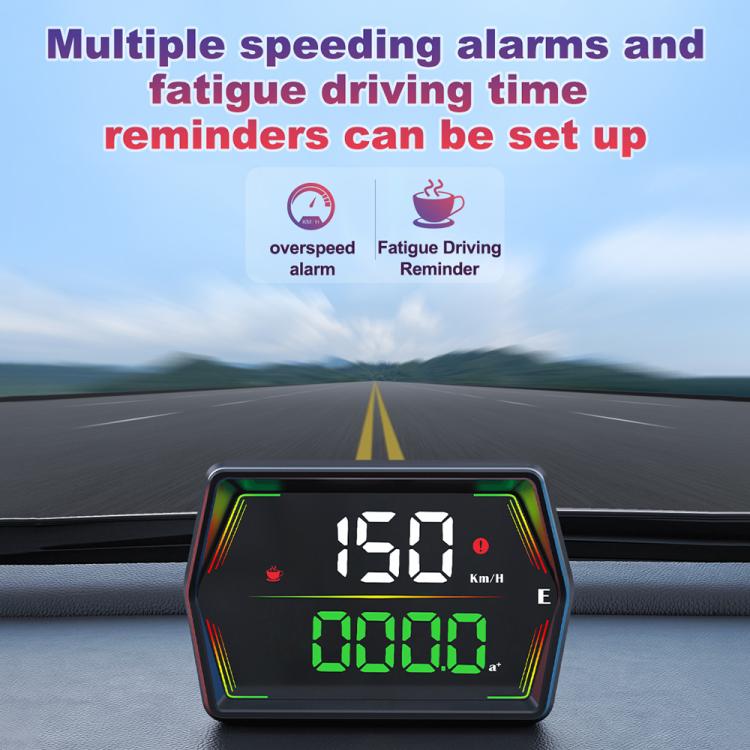 G21 Car HD Display GPS Speedometer Car OBD Meter Display Head-Up Display with Suction Cup Holder, G21