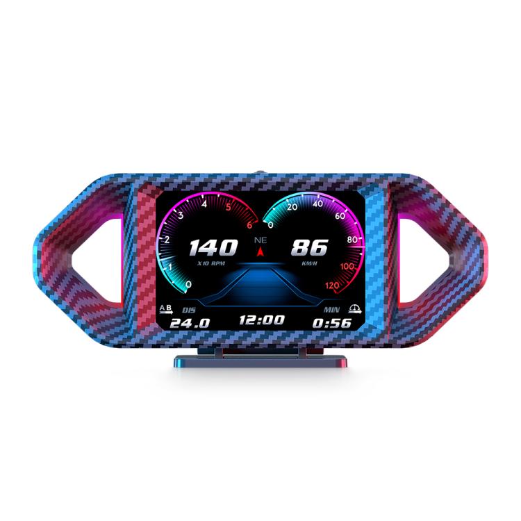 P26 Car HUD Head-Up Display Multi-function LCD OBD Smart Gauge Slope Meter Accelerometer, P26