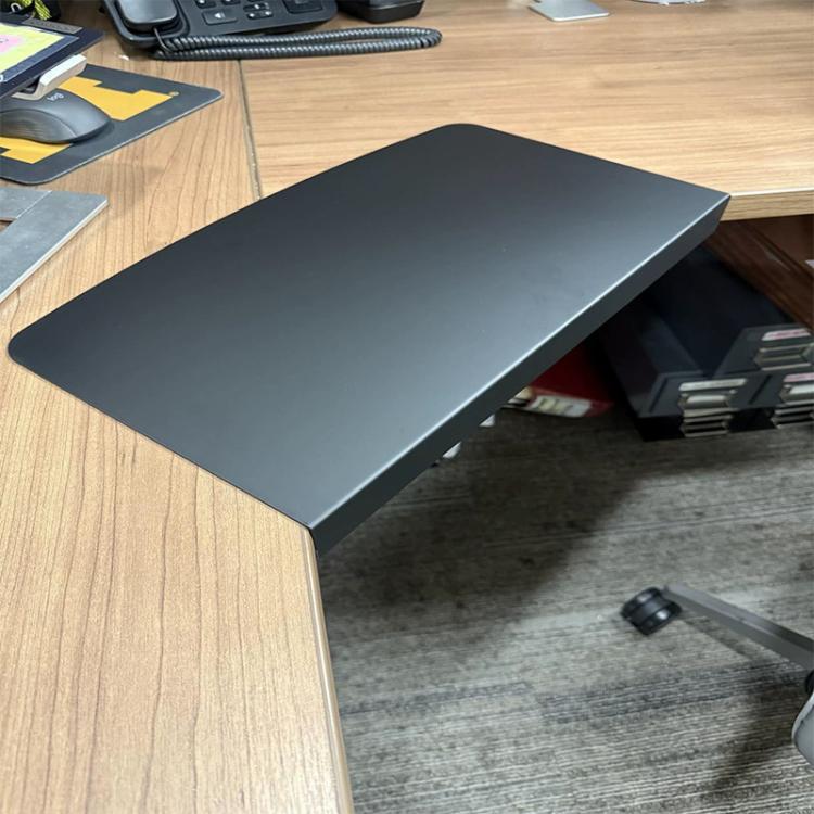 Clip-on Corner Table Panel Connector L-shaped Desk Platform Stainless Steel Extender, FS-25149