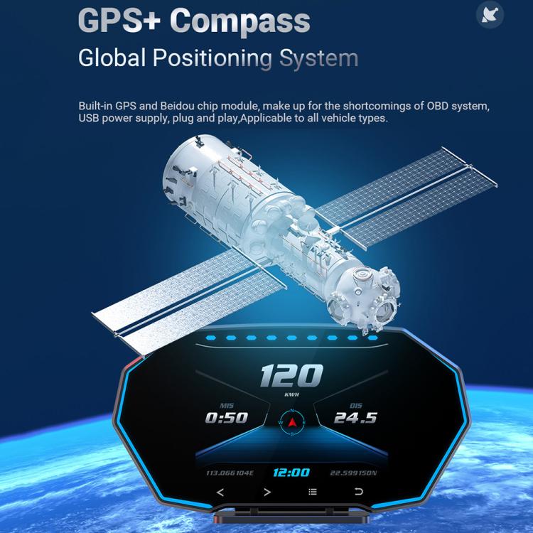 F11 Upgraded Version Multi-functional LCD HD OBD2 GPS Display, F11 Upgraded Version