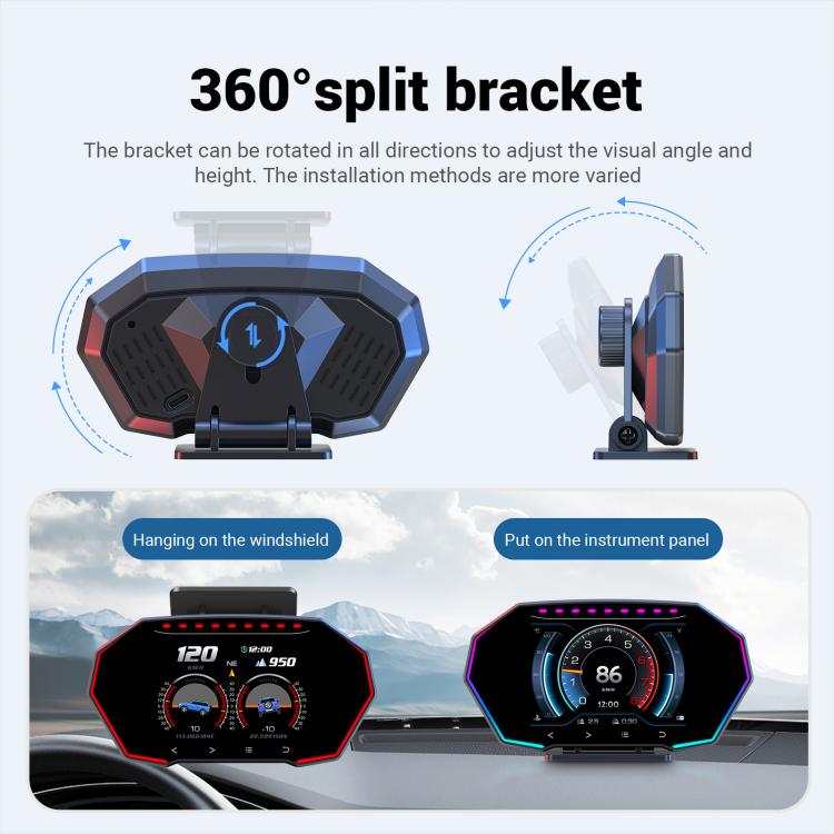 F11 Upgraded Version Multi-functional LCD HD OBD2 GPS Display, F11 Upgraded Version