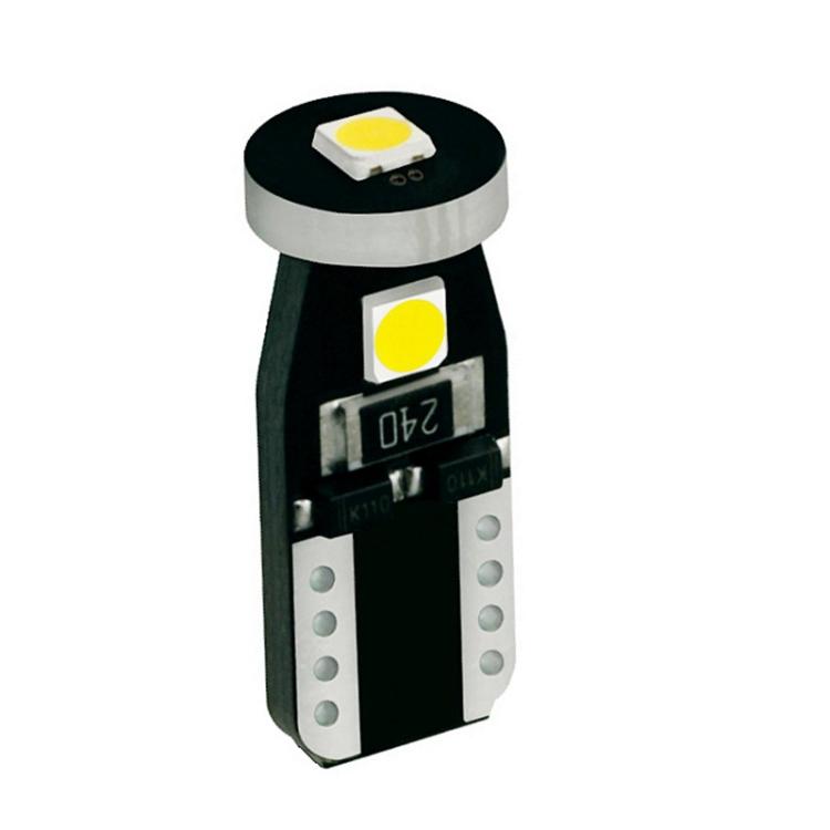 4pcs T10 3030-3SMD 12V Decoding Canbus Car Clearance Lights License Plate Lamp, 3030-3SMD