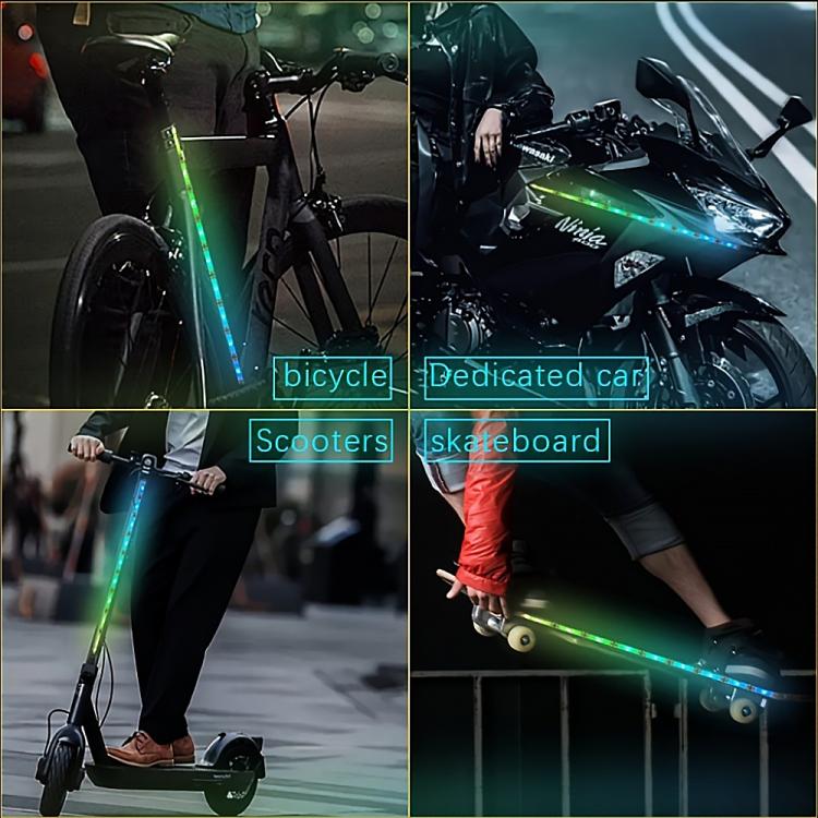 Skateboard RGB Ambient Light Strip with Battery Box, 0.5m