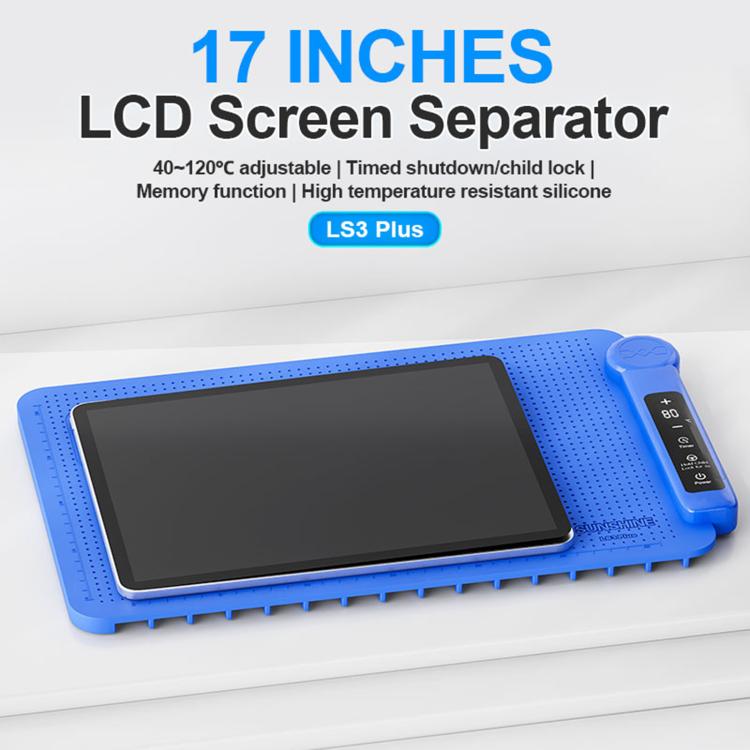SUNSHINE LS3 Plus 17 inch LCD Screen Intelligent Temperature Control Heating Stage Separator Pad, US Plug, EU Plug