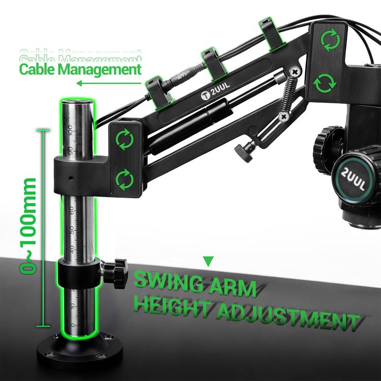 2UUL MS71 Adjustable Damping Microscope Boom Arm Stand