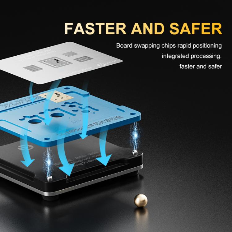 JTX SM Series Swap Board Chips BGA Reballing Stencil Platform Set for iPhone 8-16 Pro Max, JTX SM Series