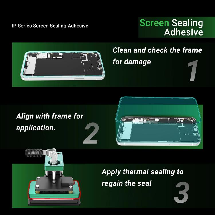 2UUL IP Series Back Cover Sealing Adhesive (5pcs/Box), For iPhone 17 Pro Max, For iPhone 17 Pro, For iPhone 17, For iPhone Air, For iPhone 16 Pro Max, For iPhone 16 Pro, For iPhone 16 Plus, For iPhone 16, For iPhone 15 Pro Max, For iPhone 15 Pro       ...