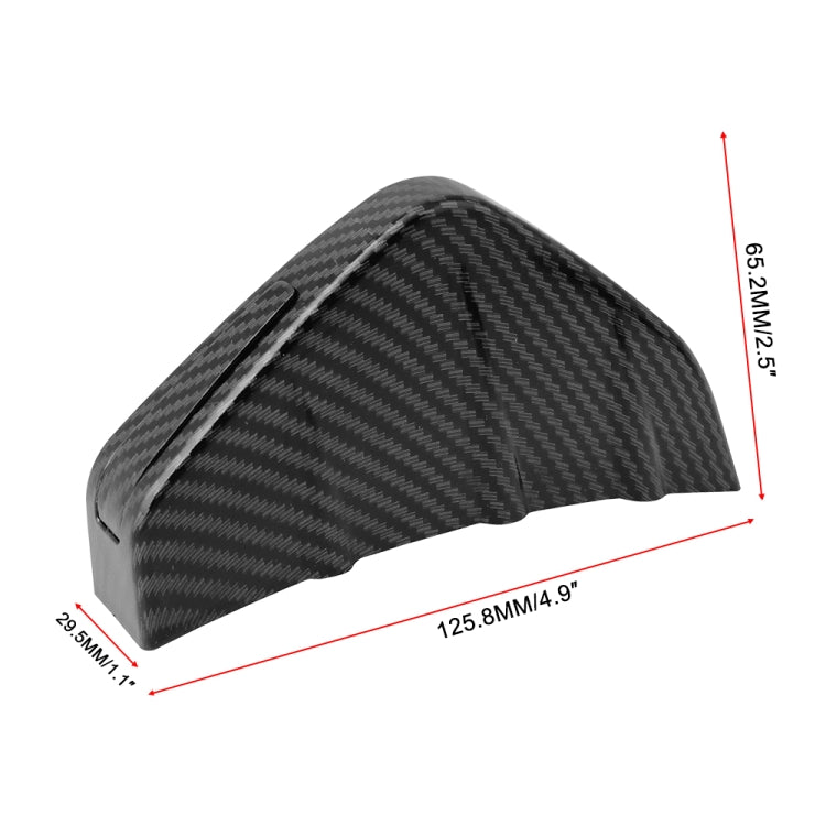4 PCS Carbon Texture Car General Shark Fin Rear Spoiler Bumper Chassis Decoration, Carbon Texture