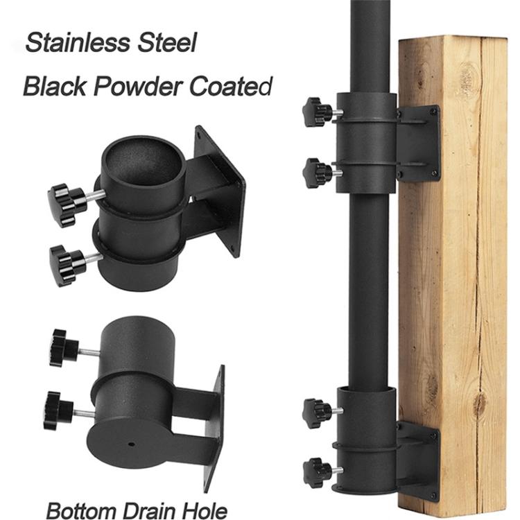 2 Pack Heavy-duty Patio Umbrella Holder Metal Outdoor Umbrella Mounting Base, FS-2467-1