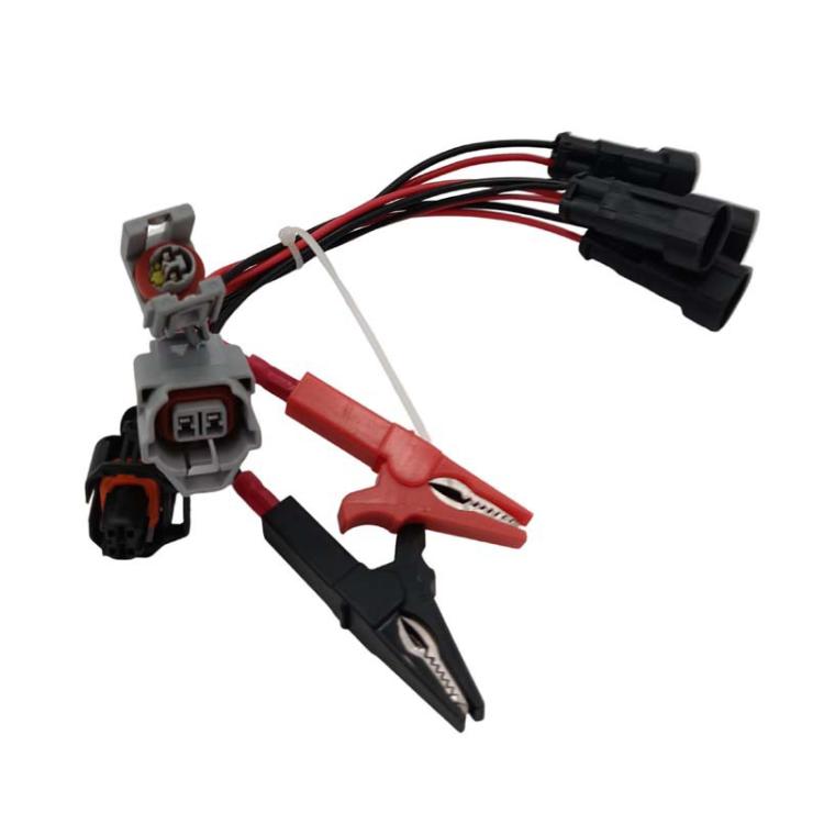 7pcs / Pack Common Rail Injector Tester Cable for Bosch Denso Delphi Siemens Nozzle Adapter Plug Cables