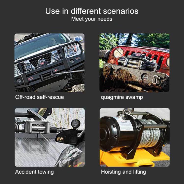 Manual Operation Handle Switch Car Electric Winch, 12V 3000 Lbs, 12V 3500 Lbs, 12V 4000 Lbs, 12V 4500 Lbs, 24V 3000 Lbs, 24V 3500 Lbs, 24V 4000 Lbs, 24V 4500 Lbs