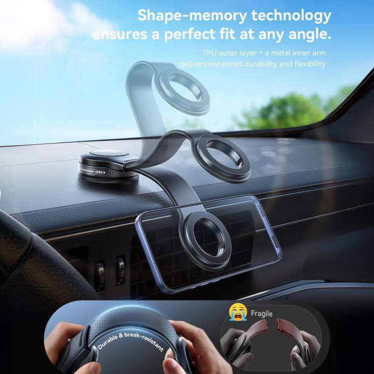JOYROOM JR-ZS518 Vacuum Suction Cup Bendable Magnetic Phone Holder, JR-ZS518