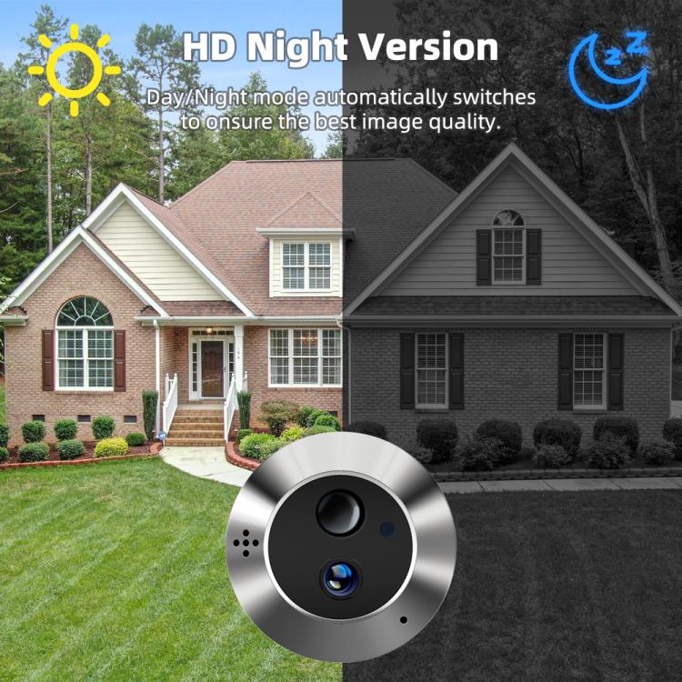 RH-PD6-I 4.3 inch HD Screen Motion Detection Smart WiFi Video Doorbell, RH-PD6-I