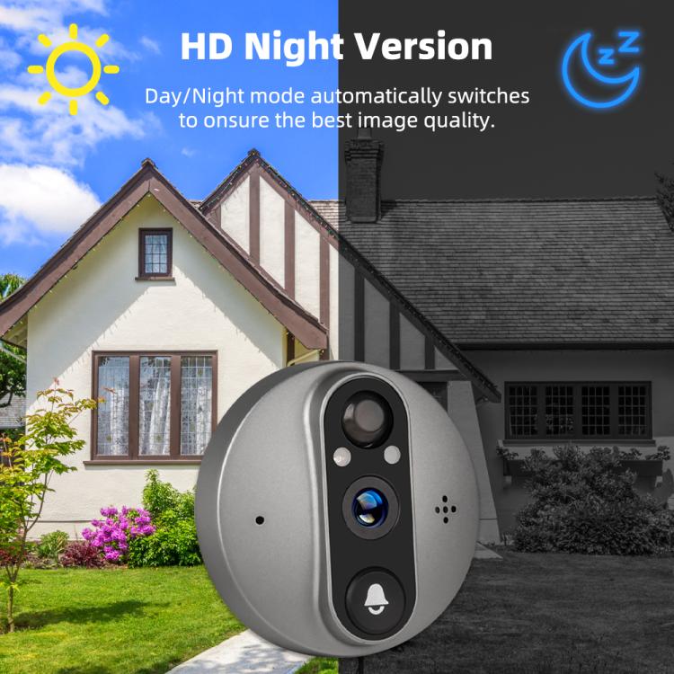 RH-PD8-I 4.3 inch HD Screen No Red Spot Night Vision WiFi Video Doorbell, RH-PD8-I