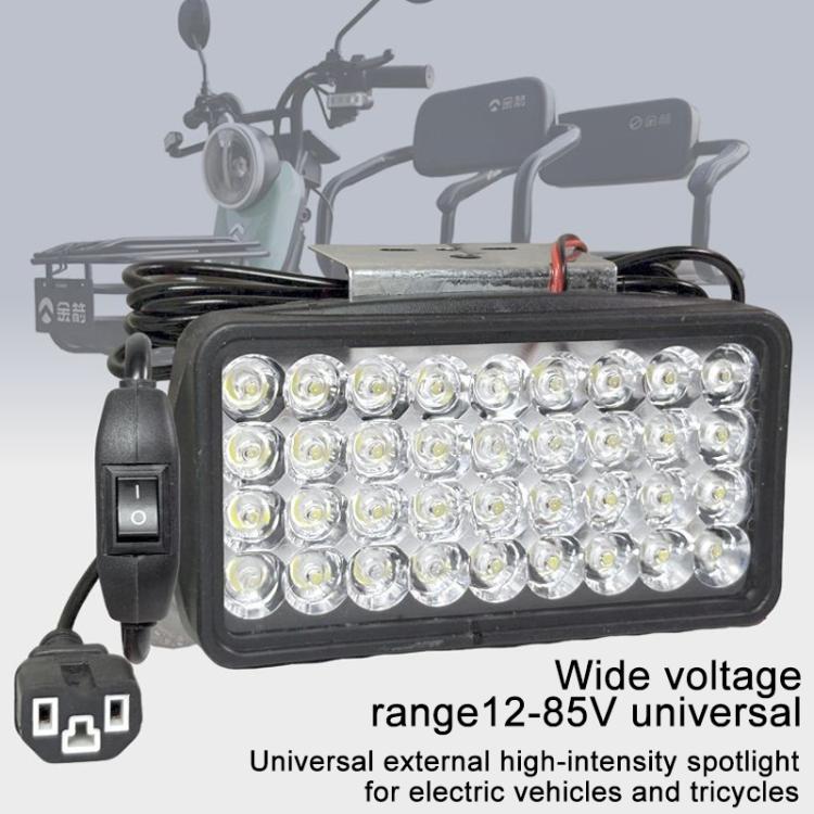DC12-85V Motorcycle High-intensity LED Spotlight, Ultra-bright 15 LEDs + Screw, 15 LEDs + Screw + Switch + Clamp + 2.5m Plug, Ultra-bright 30 LEDs + Screw, 30 LEDs + Screw + Switch + Clamp + 2.5m Plug, Ultra-bright 36 LEDs + Screw                      ...