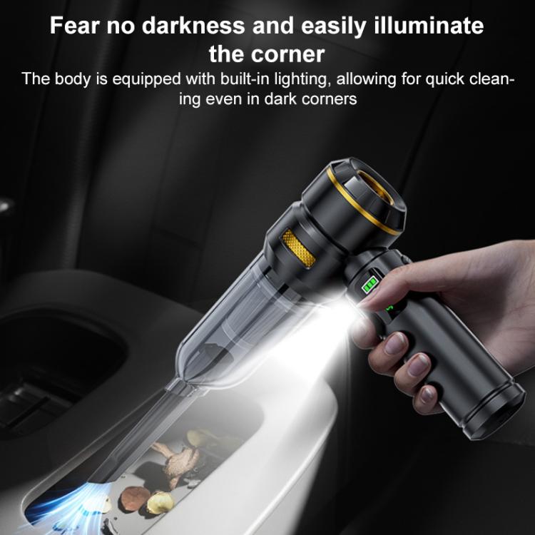 SUITU ST-6704BPlus Car Digital Display Blow Suction Combo Vacuum Cleaner, Extended Dustbin